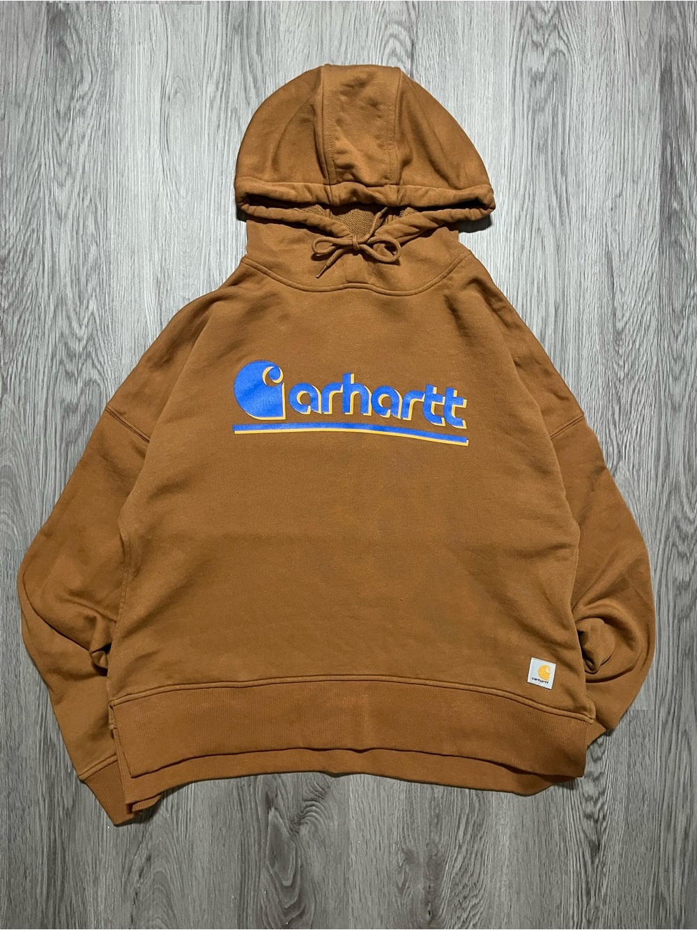 Carhartt Womens Tencel Fiber Series Loose Fit Fall Graphic Hooded Sweatshirt M